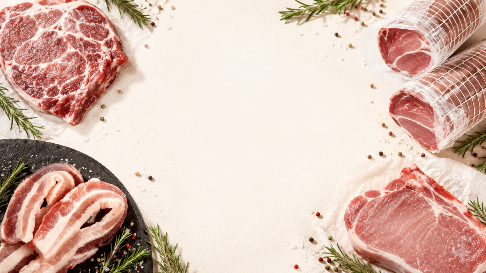 Selezione di carni fresche e prodotti Fazi Carni