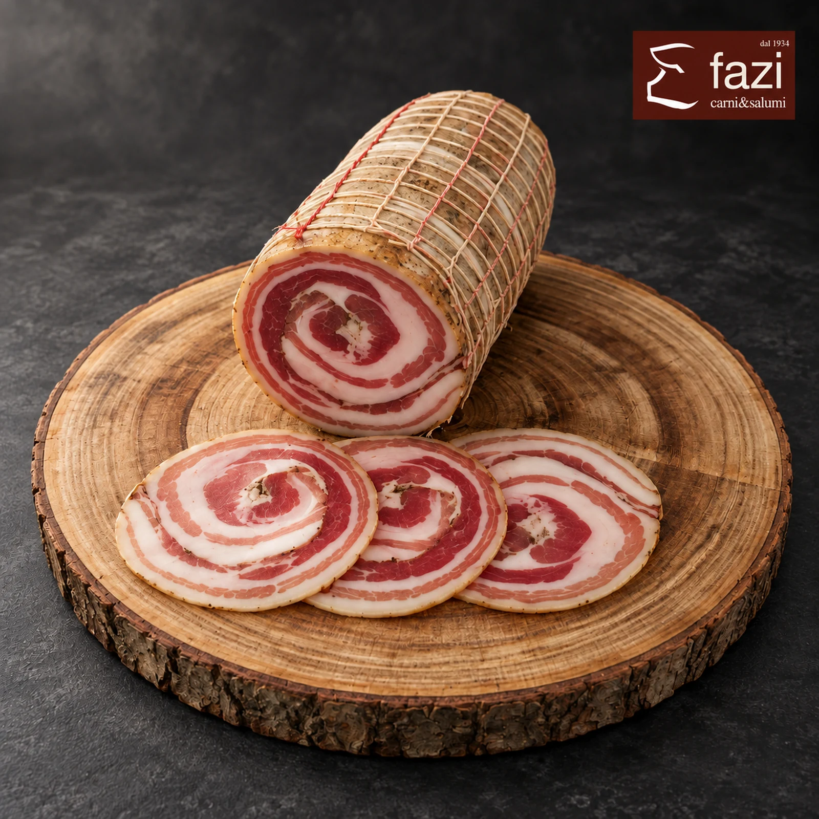 Pancetta arrotolata
